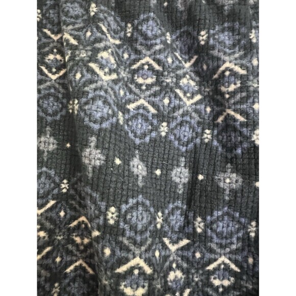 Eddie Bauer Ladies 2 Piece Pajama Bottom Set Pant and Shorts Medium Blue White - Picture 5 of 8